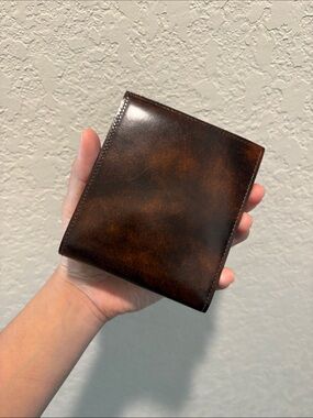 Dunhill Men's Leather Bifold Wallet - Brown made in France